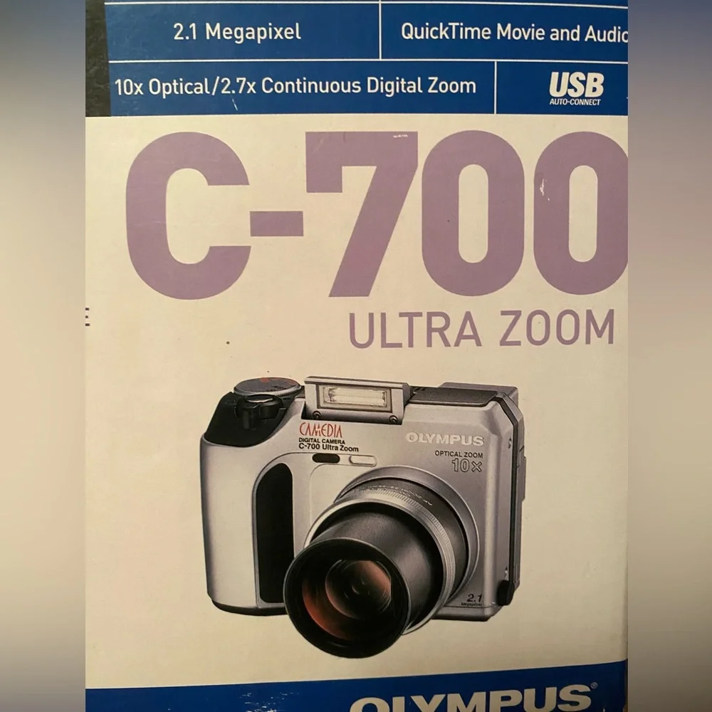 Olympus C-700 Ultra Zoom Camera - Silver and Black